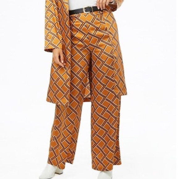 WIDE LEG PRINTED TROUSERS - Picture 6 of 6